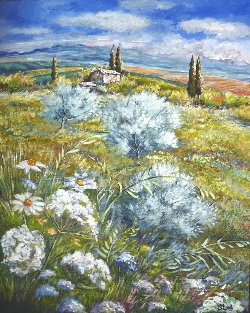 quadro casolare di campagna silvia leoncini