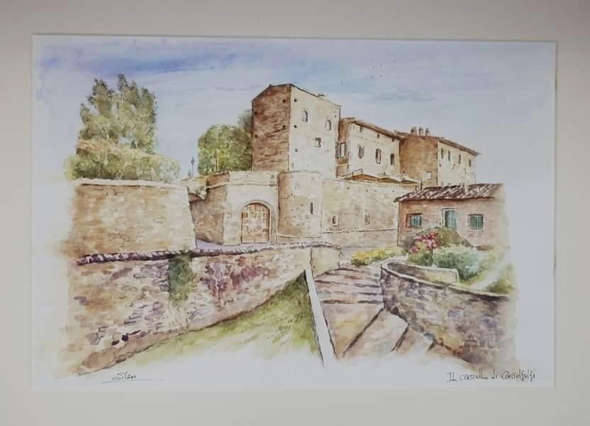 Castelfalfi castello quadro silvia leoncini