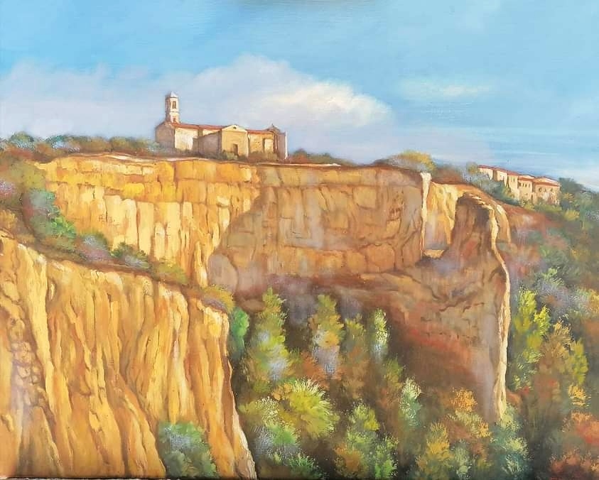 chiesa di San Giusto balze Volterra quadro silvia leoncini