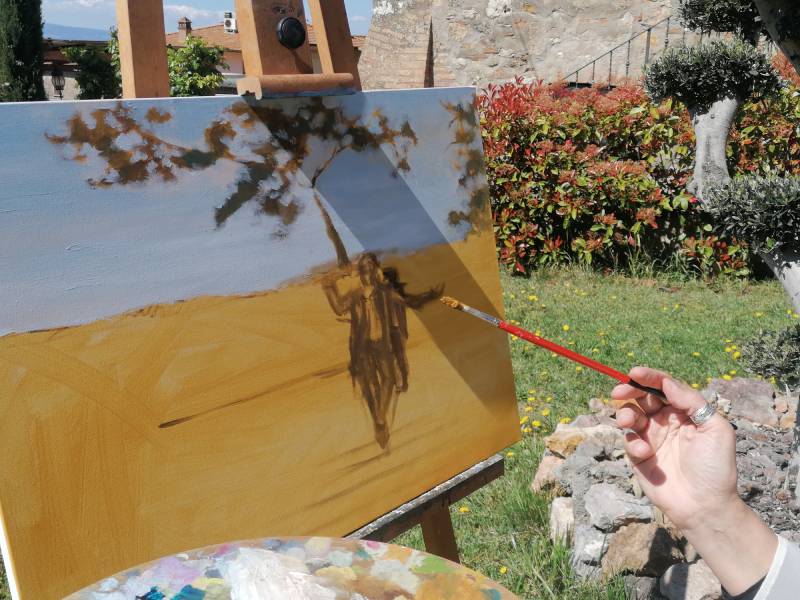 pittura live per matrimoni silvia leoncini