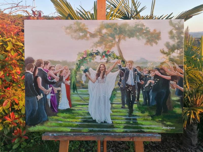 pittura live per matrimoni silvia leoncini