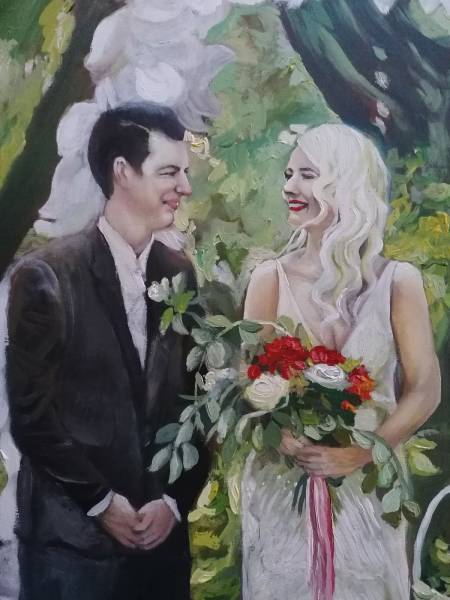 pittura live per matrimoni silvia leoncini